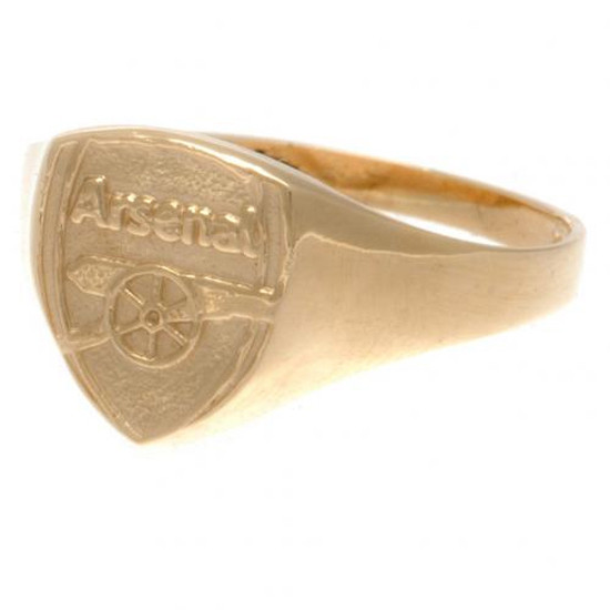 Arsenal Fc 9Ct Gold Crest Ring Large