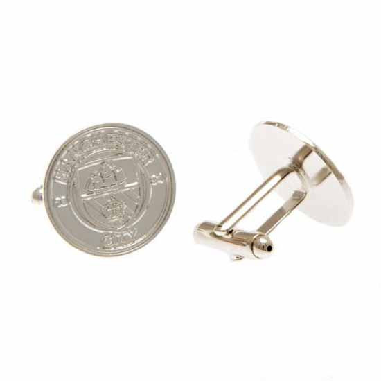 Manchester City FC Silver Plated Cufflinks CR