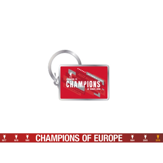 Liverpool FC Champions Of Europe Keyring