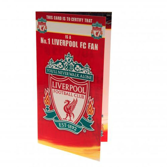 Liverpool FC fødselsdagskort - Birthday Card No 1 Fan