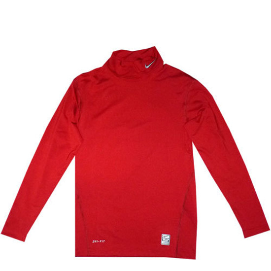 pro combat compression mock shirt - red