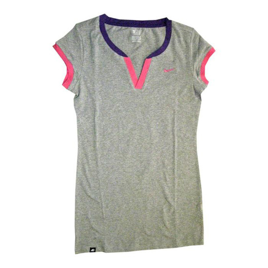 v-neck open tee - womens