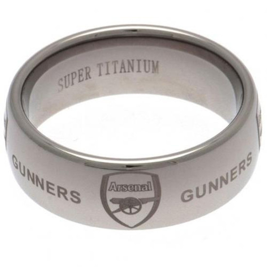 Arsenal FC Super Titanium Ring Small