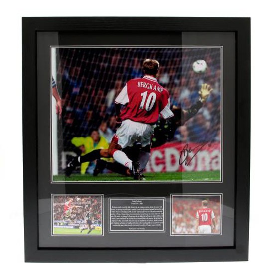 Arsenal FC Bergkamp Signed Framed Print