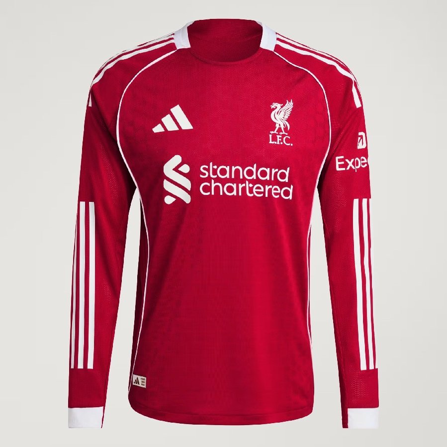 Liverpool home jersey L/S 2025/26 - authentic