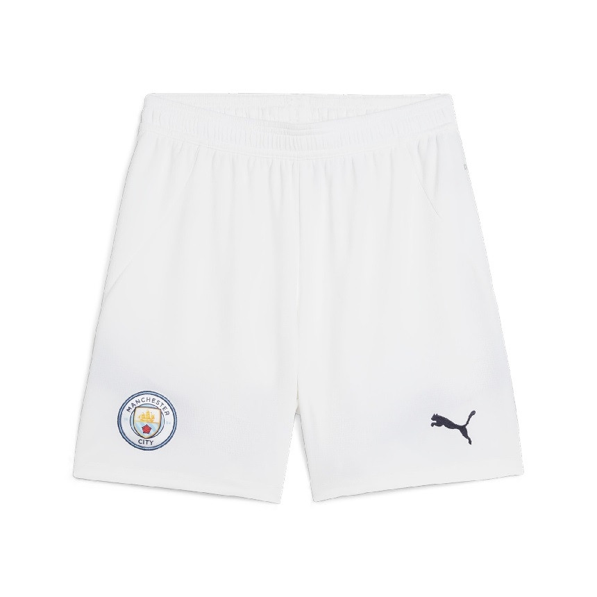 Manchester City home shorts - boys