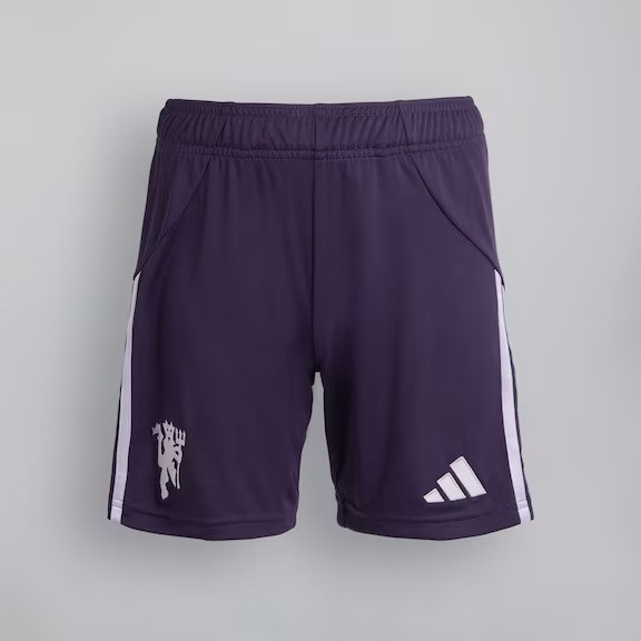 Manchester United ude shorts 2025/26 - børn