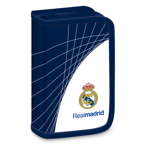 Real Madrid filled pencil case - white-blue