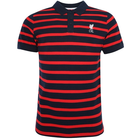 Liverpool polo trøje - LFC Stripe Polo Mens - Small
