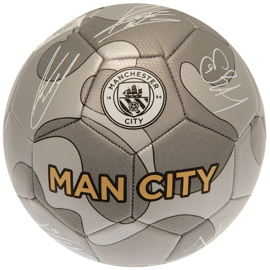 Manchester City FC Camo Sig Football - Front View