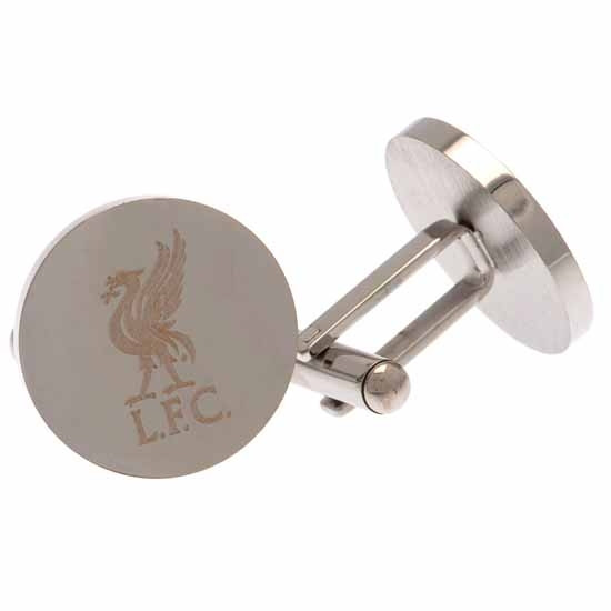 Liverpool FC Stainless Steel Round Cufflinks - Main Product Image