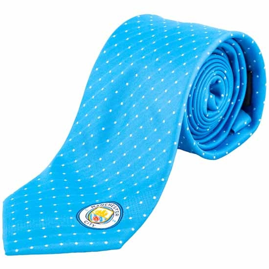 Manchester City FC Sky Blue Tie with Club Crest