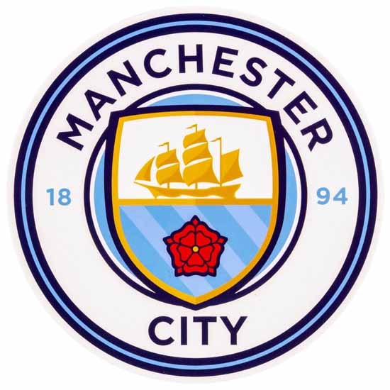 Front View of Manchester City FC Crest Car Sticker