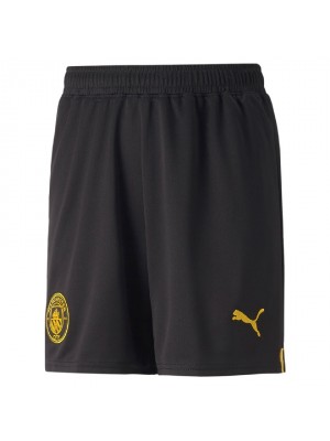 Manchester City home shorts - boys