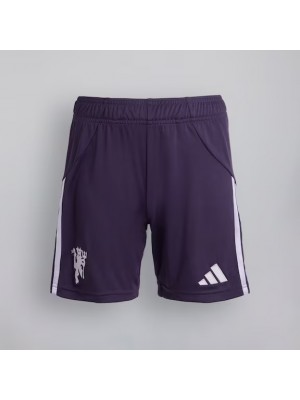 Manchester United ude shorts 2025/26 - børn