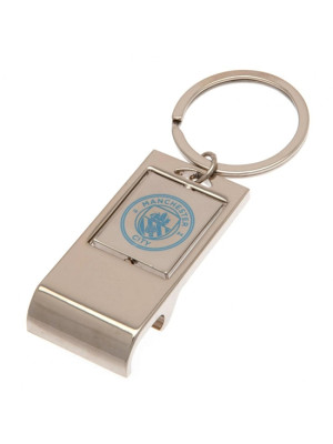 Manchester City FC Executive Bottle Opener Keyring - Front View