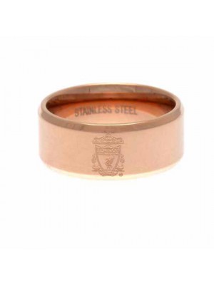 Liverpool FC Rose Gold Plated Ring Large