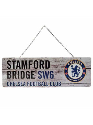 Chelsea FC Rustic Garden Sign