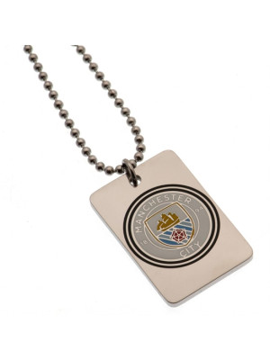 Manchester City FC Dog Tag & Chain