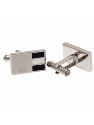 Tottenham Hotspur FC Stainless Steel Stripe Cufflinks - Front View