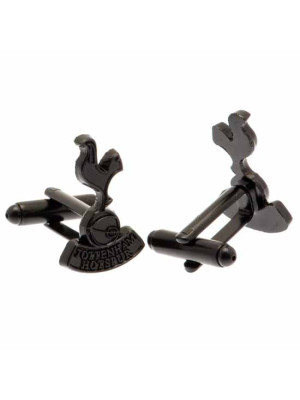 Tottenham Hotspur FC Black IP Cufflinks - Front View