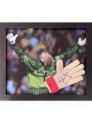 Manchester United FC Schmeichel Signed Glove (Framed)