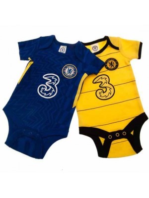 Chelsea FC 2 Pack Bodysuit 6/9 Months BY