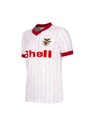 SL Benfica 1985 - 86 Away Retro Football Shirt Front view