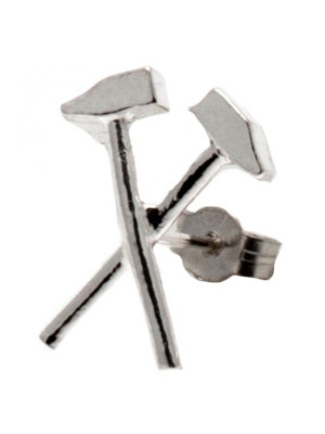 West Ham United FC Sterling Silver Stud Earring