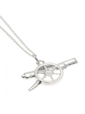 Arsenal FC Sterling Silver Pendant & Chain GN