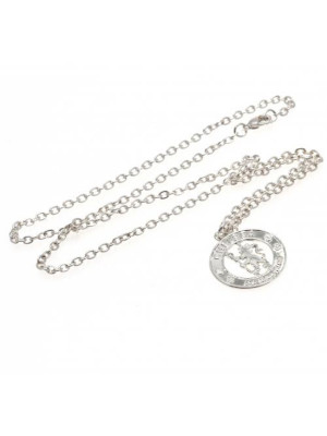 Chelsea FC Silver Plated Pendant & Chain CR