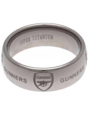 Arsenal FC Super Titanium Ring Large