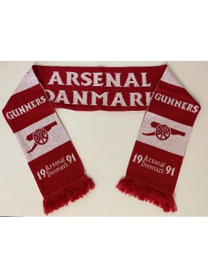 Arsenal Football Club Jacquard Knit Scarf Red