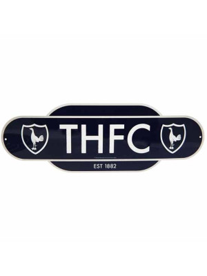 Tottenham Hotspur FC Colour Retro Sign - Front View