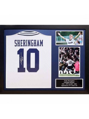 Tottenham Hotspur FC 1994 Sheringham Signed Shirt (Framed)