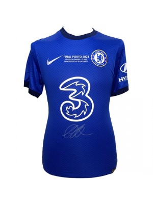 Chelsea FC 2021 Champions League Final Mount Signed Shirt