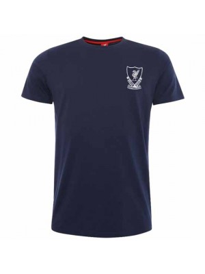Liverpool FC 88-89 Crest T Shirt Mens Navy XXL