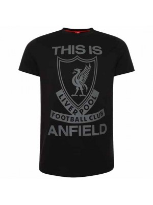 Liverpool FC This Is Anfield T Shirt Mens Black XL