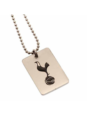 Tottenham Hotspur FC Engraved Dog Tag & Chain - Front View