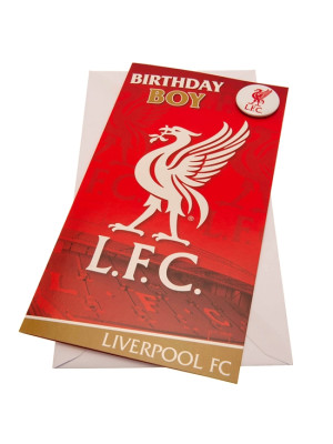 Liverpool FC Birthday Card for Boys - Front View