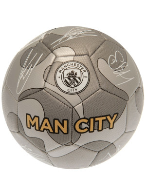 Manchester City FC Camo Sig Football - Front View