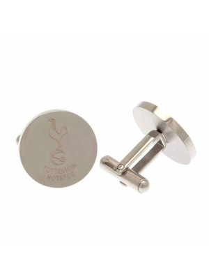 Tottenham Hotspur FC Stainless Steel Round Cufflinks - Front View
