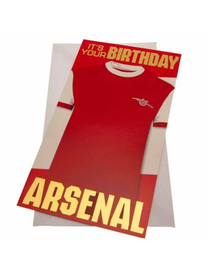 Arsenal FC Retro Birthday Card - Front View