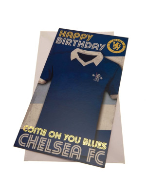 Chelsea FC Retro Birthday Card - Front View