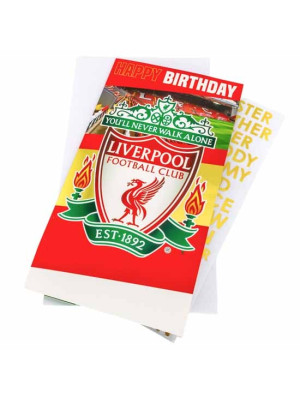 Liverpool FC Personalised Birthday Card - Front View