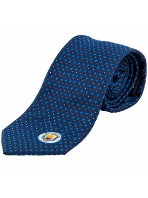 Manchester City FC Navy Blue Tie with Club Crest