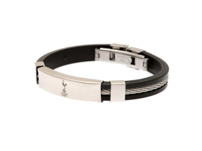 Tottenham Hotspur armbånd - Silver Inlay Silicone Bracelet