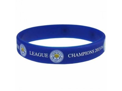 Leicester City armbånd - L-FC Silicone Wristband Champions