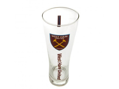 West Ham ølglas - Tall Beer Glass