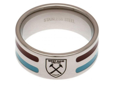 West Ham ring - Colour Stripe Ring - Medium